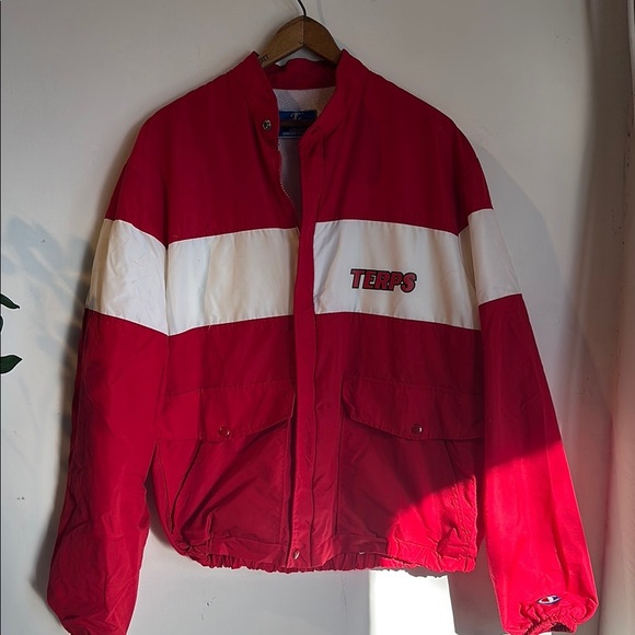 Vintage Terps Red and White Racing Jacket - Picture 1 of 6